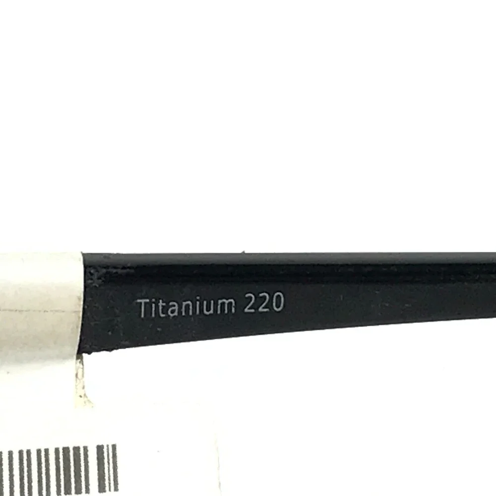 Titanium 220 Eyeglasses Frames T 220-05 COL 40 Black Gold Round 55-17-135